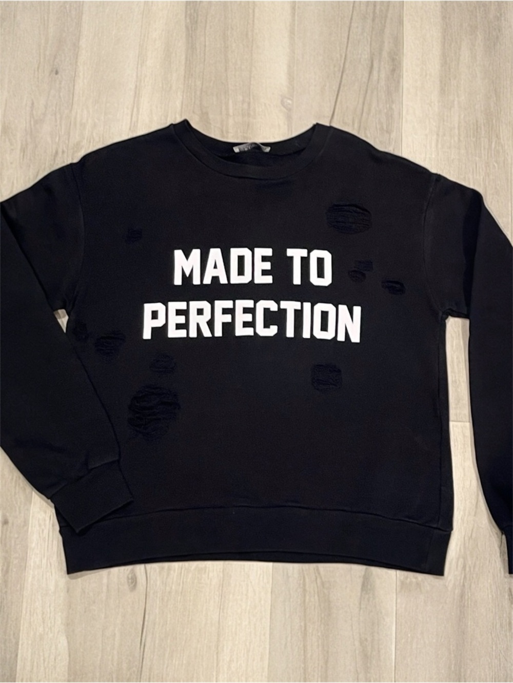 Zara Jet Black Sweatshirt Size S